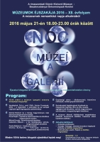 NOC MÚZEÍ A GALÉRIÍ 2016 – XII. ROČNÍK